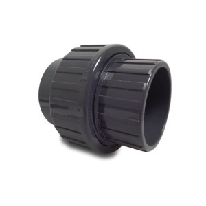 PVC-U Dwuzłączka - Śrubunek D-32 KW 16bar szary 0110073