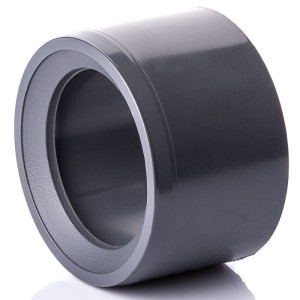 PVC-U Redukcja krótka D-32 x 25 mm KZ x KW 16bar szary 0110736