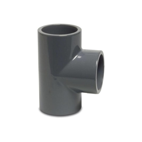 PVC-U Trójnik 90° D-32 KW 16bar szary 0110245