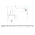 PVC-U Kolano 90° przejściowe PP 1/2" x 20 mm GZ x podłączenie węża 6bar szare 0330253