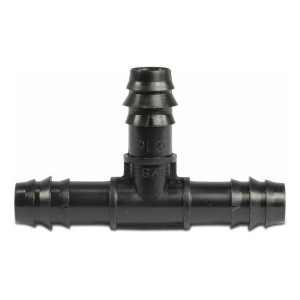 Trójnik 90° POM 16 mm karbowane 4bar czarny 7027538