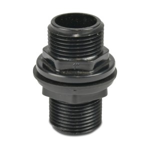 PVC-U Profec Przepust szczelny PP 1/2" GZ 10bar czarny 0110063